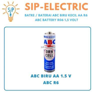 BATRE / BATERAI ABC BIRU KECIL AA R6 / ABC BATTERY R06 1,5 VOLT