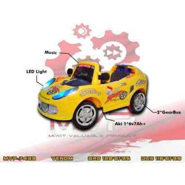 MOBIL AKI REMOTE Mainan Anak Mobil Aki Venom MVP 7433 MVP-7433 / Mobil Aki Anak