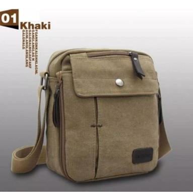 Harwish Tas Selempang Kanvas Pria Macho