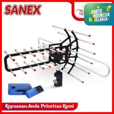 Sanex Antena Outdoor Tv With Booster Puls Remote Wa-850Tg Original 100% (Kode 5401)) Multicolor