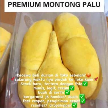 durian montong / durian monthong palu parigi garansi hambar / asam Manis
