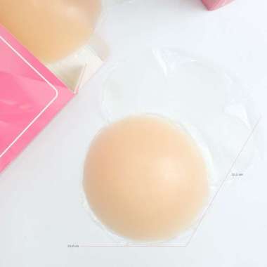 WIMIU BH Tempel Nipple Cover Silicone Pad Silikon Bra Tempel Bentuk Apel Bra Tempel 033677 Brown