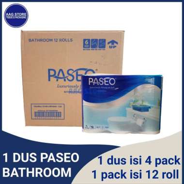 1 Dus Paseo Bathroom 3 ply isi 12 Roll Tisu Gulung