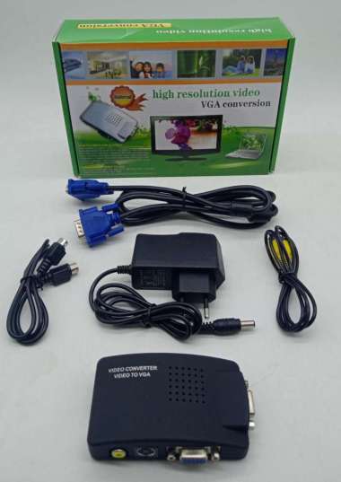 CONVERTER TV AV RCA TO PC VGA CONVERTER VIDEO CONVERTER