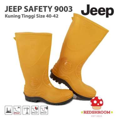 Sepatu Boot Tinggi JP Safety 9003 Kuning - Sepatu Kontruksi Proyek 40