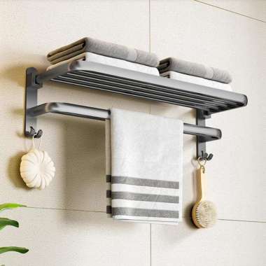 hotel towel rack over toilet