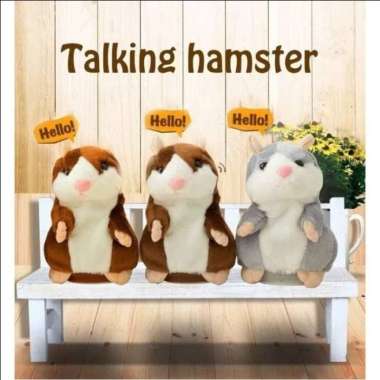 Boneka Hamster Bisa Menirukan Suara Kita Boneka Talking Hamster Toy Multicolor