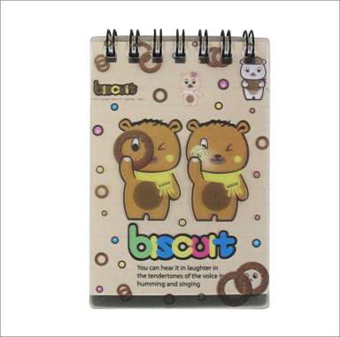 TOMEX Notebook Spiral Mini Motif Lucu / Buku Tulis Spiral / Notes Spiral / Spiral Notebook Mini TX 7