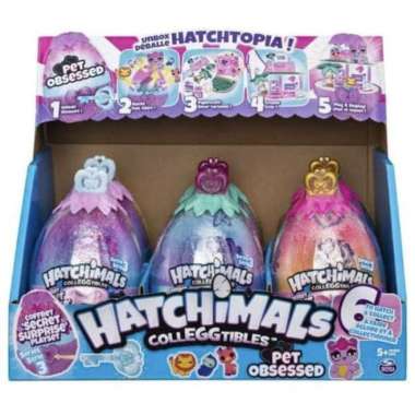 HATCHIMALS COLLEGGTIBLES SECRET SURPRISE PET OBSESSED HATCHTOPIA Multicolor