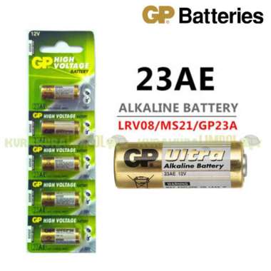 Baterai GP Ultra Alkaline GP 23AE 23 A23 V23GA 12V Battery Batere Bel
