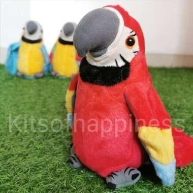 Boneka talking bird macau mainan burung bisa bicara Multicolor
