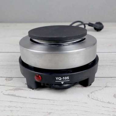 Pemanas Minuman Kopi Susu Air Minum Tenaga Listrik Heater Stove Pot Electric 500 Watt Portable Hitam