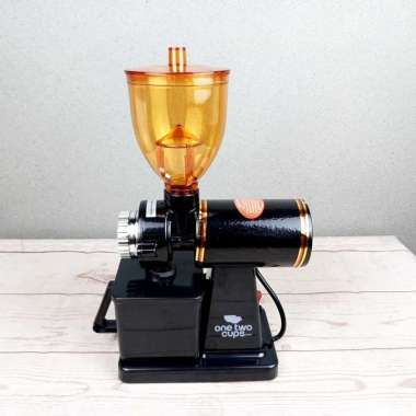Penggiling Kopi Elektrik - Mesin Pembuat Bubuk Kopi Electric Coffee Grinder 8 Kecepatan Hitam