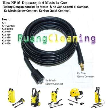 Selang Karcher K1 K2 K3 High Pressure Hose NP15 Selang 15meter untuk Jet Cleaner Karcher Jet Cleaner