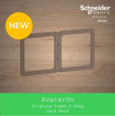 Schneider Electric AvatarOn Aligning Frame 2Gang Wood - E8331_26_WD