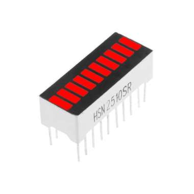 Led Bar Bargraph 10 Segment LED Display Indikator LED kotak DIP - Mera