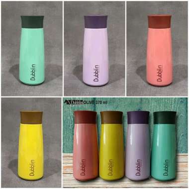 Tumbler Dubblin Olive 370ml Stainless Steel Termos Air Panas & Dingin