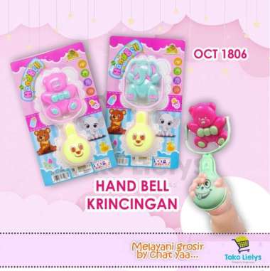 HAND BELL MAINAN KERINCINGAN BAYI MAIANAN BUNYI KERINCINGAN