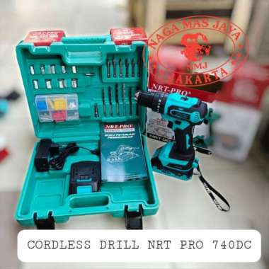 Cordless Drill Nrt Pro 740 Dc Brushless / Bor Baterai Nrt Pro 740Dc