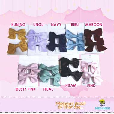 JEPITAN RAMBUT PITA ANAK MODEL KOREA JEPIT RAMBUT PITA LUCU KOREA DUSTYPINK