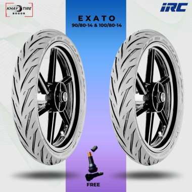 Sepasang Ban Motor Matic - IRC EXATO 90/80 & 100/80 Ring 14 Tubeless