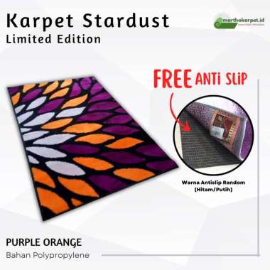 STARDUST Karpet Lantai 100x150 ST PURPLE ORANGE LIMITED EDTION