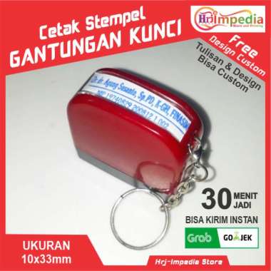 Cetak Stempel Gantungan Kunci | Cetak Stempel Nama Dokter