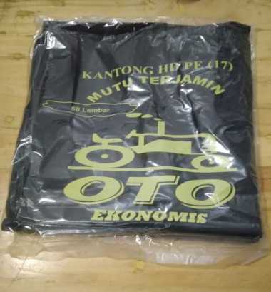 Kantong plastik Uk. 17 kecil isi 50 lmbr kresek HD Oto ekonomis hitam