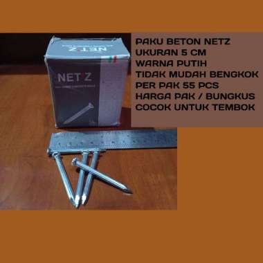 Paku Tembok Beton Putih 2 INCH - 5 cm NETZ