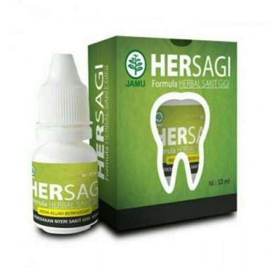Hiu Hersagi 12 ml - Herbal Tetes Sakit Gigi