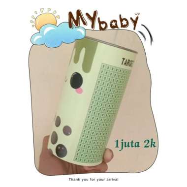 Storage CELENGAN TARGET BOBA SERIES 5JUTA 5K PERMANEN MOTIF BOBA UKURAN 17 * 8,5 CM Celengan Target