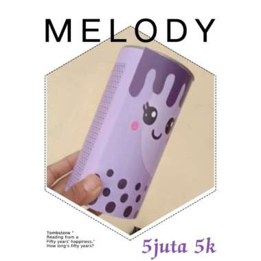 Storage CELENGAN TARGET BOBA SERIES 5JUTA 5K PERMANEN MOTIF BOBA UKURAN 17 * 8,5 CM Celengan Target