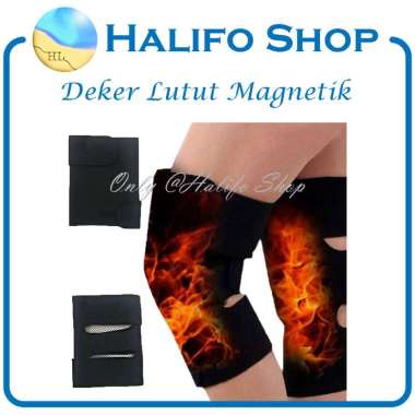 Deker Knee Penyangga Lutut Magnetik - Alat Pelindung Lutut Terapi 1 pasang