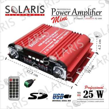 POWER AMPLIFIER MINI 4 CHANNEL RJ-4000