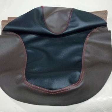 Kulit jok beat bahan mbtech/Sarung jok motor honda all BEAT MBtech original beat karbu coklat tua hi