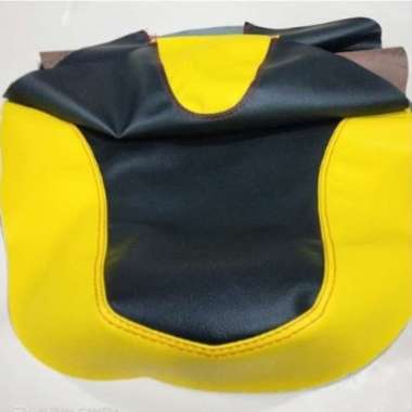Kulit jok beat bahan mbtech/Sarung jok motor honda all BEAT MBtech original beat karbu kuning hitam