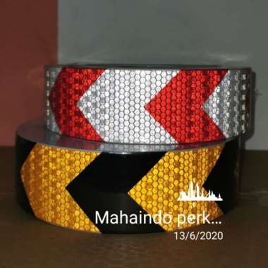 Stiker panah/Sticker reflektor pemantul cahaya motif anak panah Multicolor