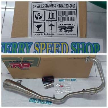KNALPOT R9 NINJA 250 FI OLD KNALPOT NINJA 250 FI OLD R9 GP STAINLESS Multicolor