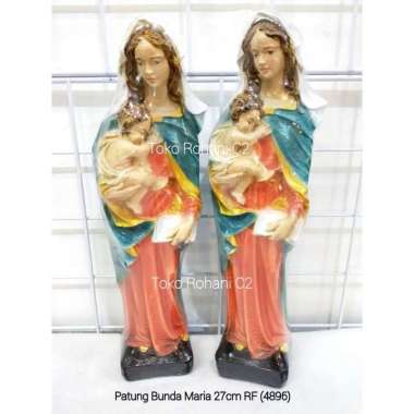 Patung Maria Bunda 27cm RF (4896) - Patung Maria - Patung Rohani