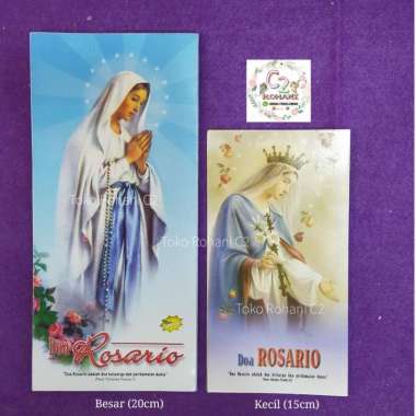 Lembar Doa Rosario (Tebal) - Lembaran Doa Rosario KECIL