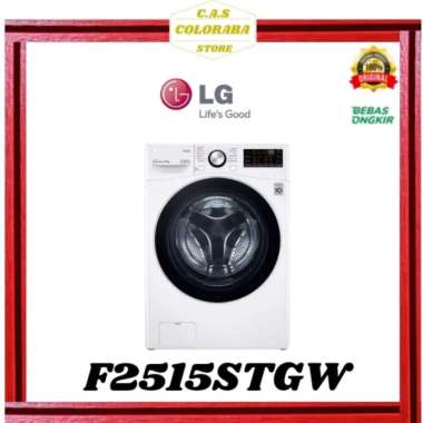 MESIN CUCI LG F2515STGW MESIN CUCI FRONT LOADING 15 KG INVERTER F2515