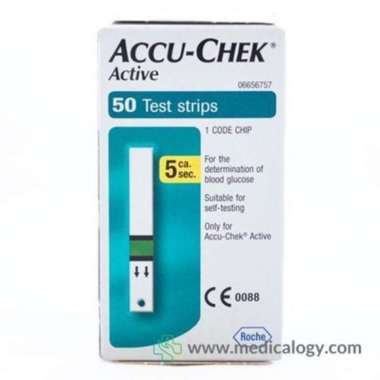 Accu Chek Active Strip Alat Cek Gula Darah Isi 50