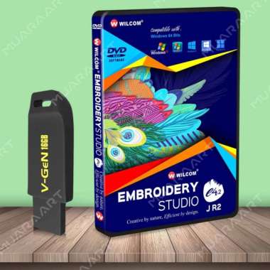 FLASHDISK Software Bordir Komputer Wilcom Embroidery Studio e4.2J R2 FLASHDISK V-GEN 16 GB
