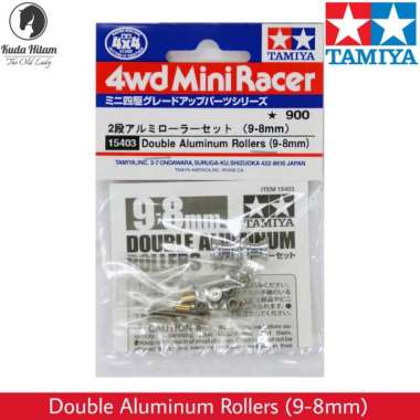 Tamiya 15403 Double Aluminum Rollers 9-8mm Aluminium Roller