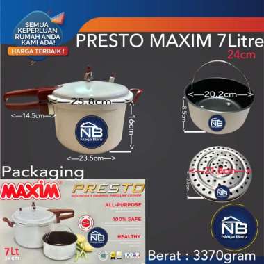Panci Presto / Pressure Cooker 7 liter Maxim
