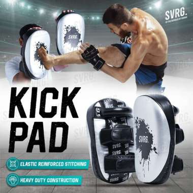 Svarga Kick Pad - Thai Pad - Bantalan Muaythai Kickboxing Taekwondo BLACK SKULL