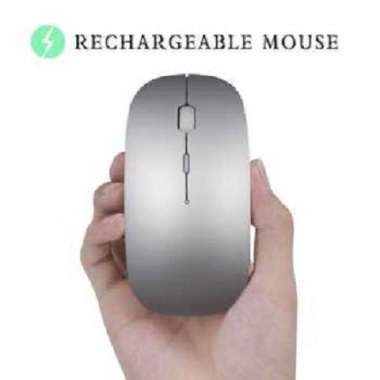 Mouse Wireless Bluetooth Wifi 2in1 Rechargeable Taffware - M8120G CNS Silver