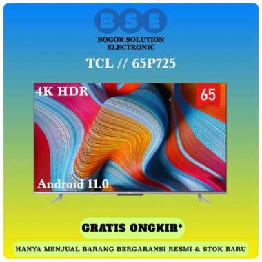 Android TV 65 Inch TCL 65P725 4K HDR Android 11 TCL 65 Android 11.0