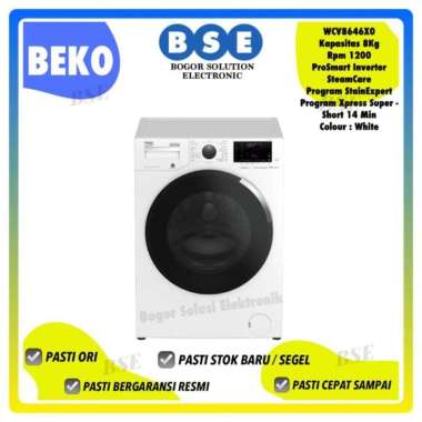 Beko Mesin Cuci Front Loading 8Kg WCV8646XO Mesin CUci Beko Promo