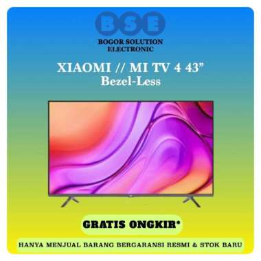 TV ANDROID XIOMI 43 INCH MI TV 4 43 BEZEL LESS XIOMI 43 INCH FULL HD